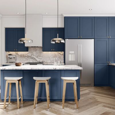 Illume® Tuscany Azul Indigo 33"W x 30"H x 21"D Vanity Cabinet (VB33)
