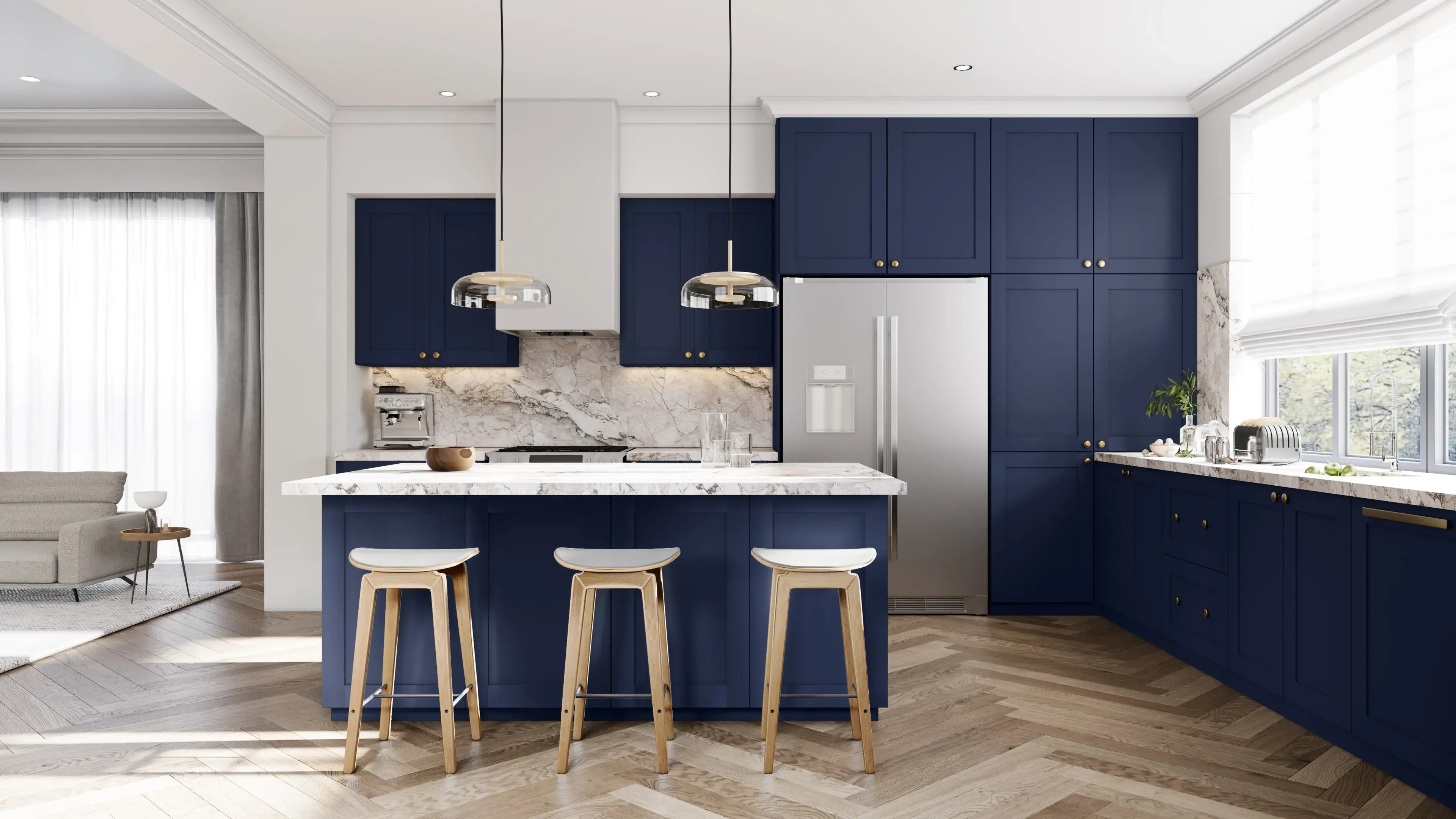 Illume® Tuscany Azul Marino 21"W x 30"H x 21"D Vanity Cabinet (VB21)