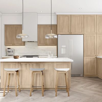 Ovela® Tuscany Como Ash 2 15"W x 34.5"H x 21"D Vanity Cabinet (VB15)