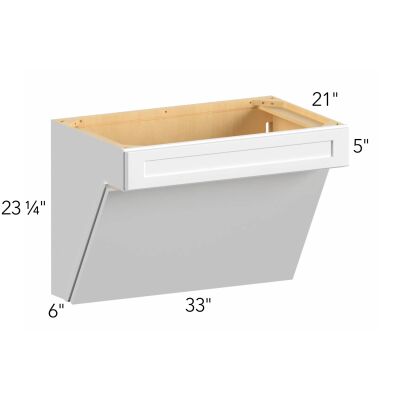 Allure® Galaxy Frost 33"W x 23"H x 21"D Vanity Cabinet (ADA-VSB33-WH-R)