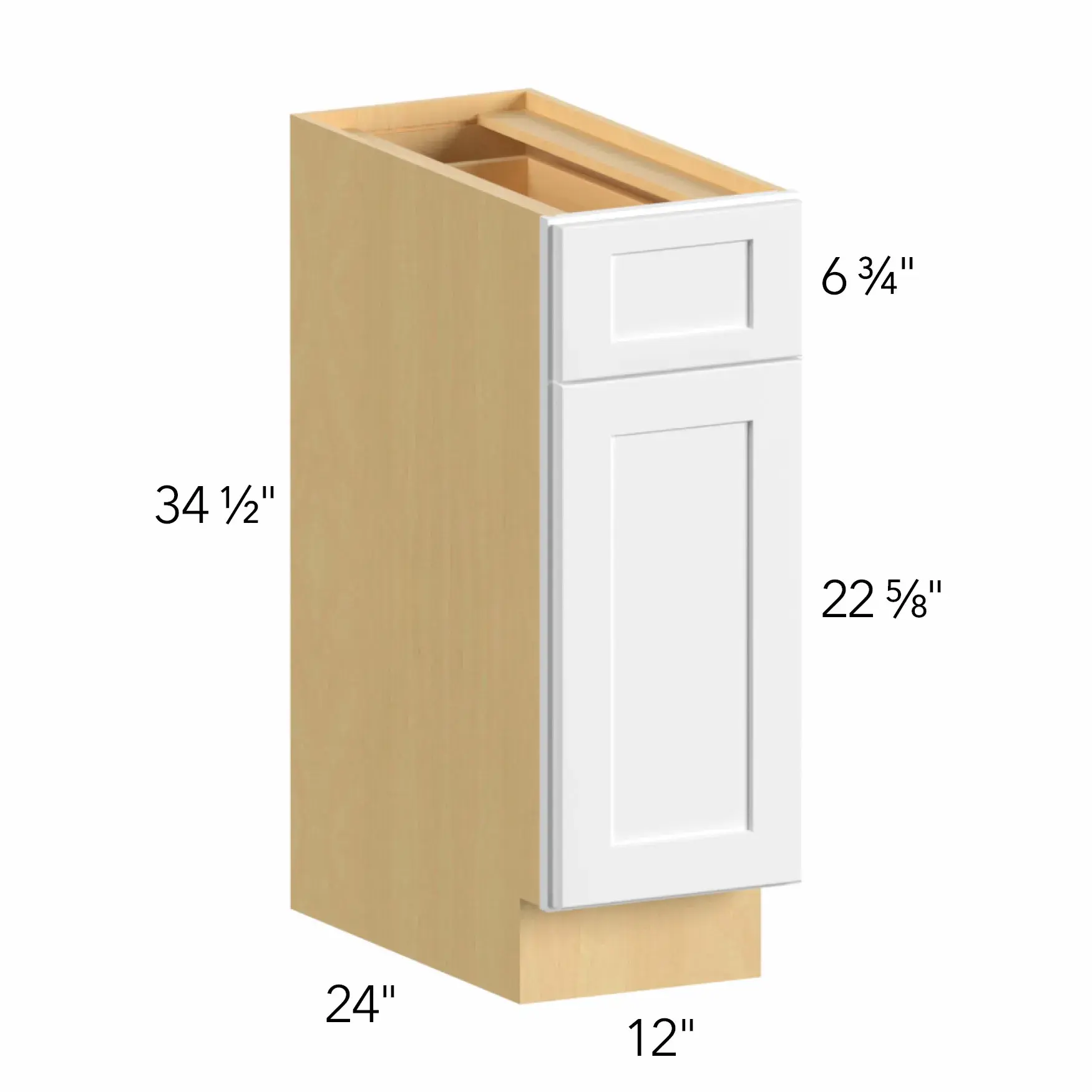Allure® Echo Timber 12"W x 34.5"H x 24"D Base Cabinet (B12)