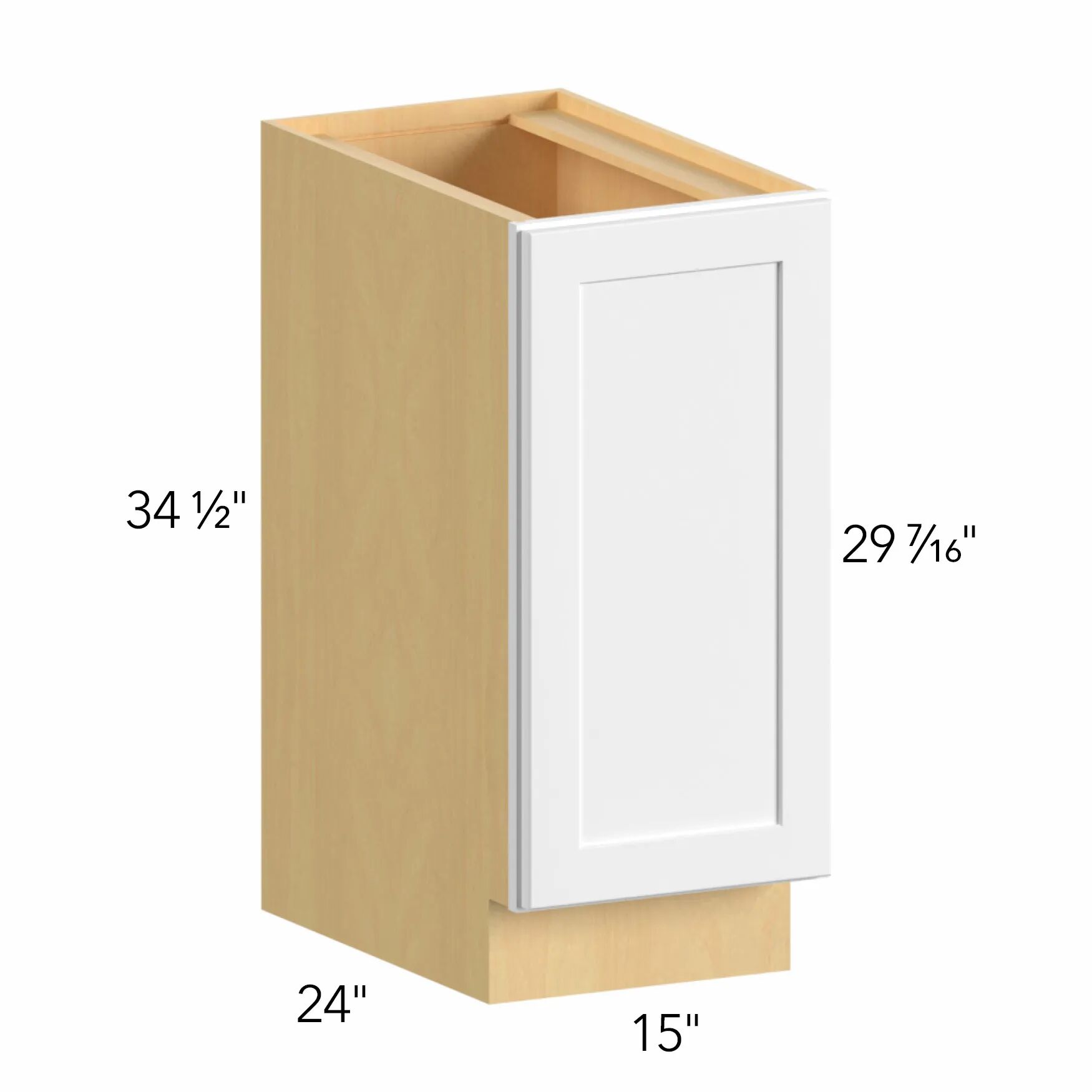 Allure® Echo Timber 15"W x 34.5"H x 24"D Base Cabinet (B15FD)