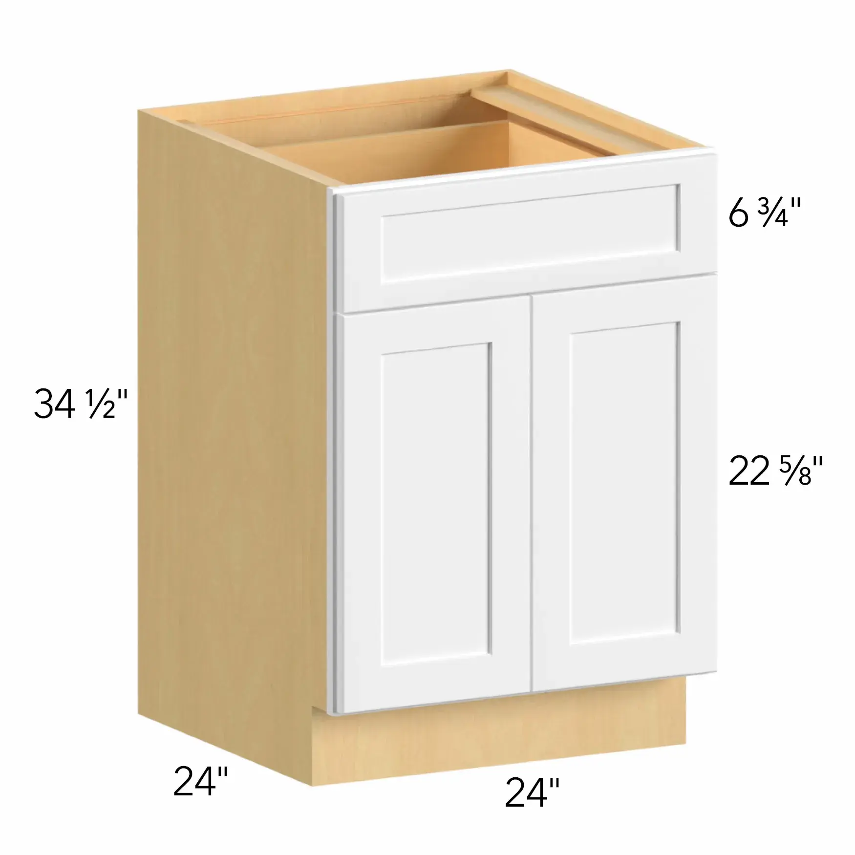 Allure® Echo Timber 24"W x 34.5"H x 24"D Base Cabinet (B24)