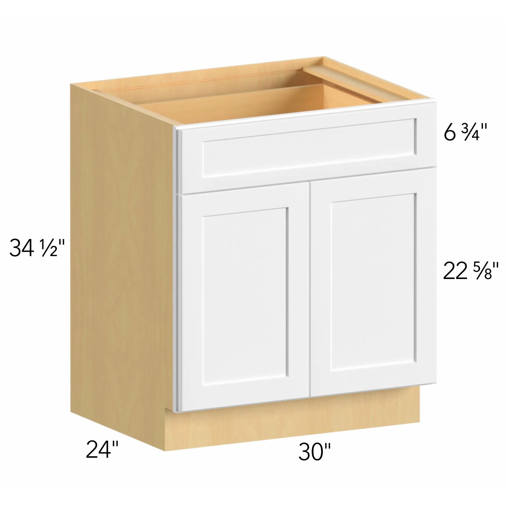 Allure® Echo Mocha 30"W x 34.5"H x 24"D Base Cabinet (B30)