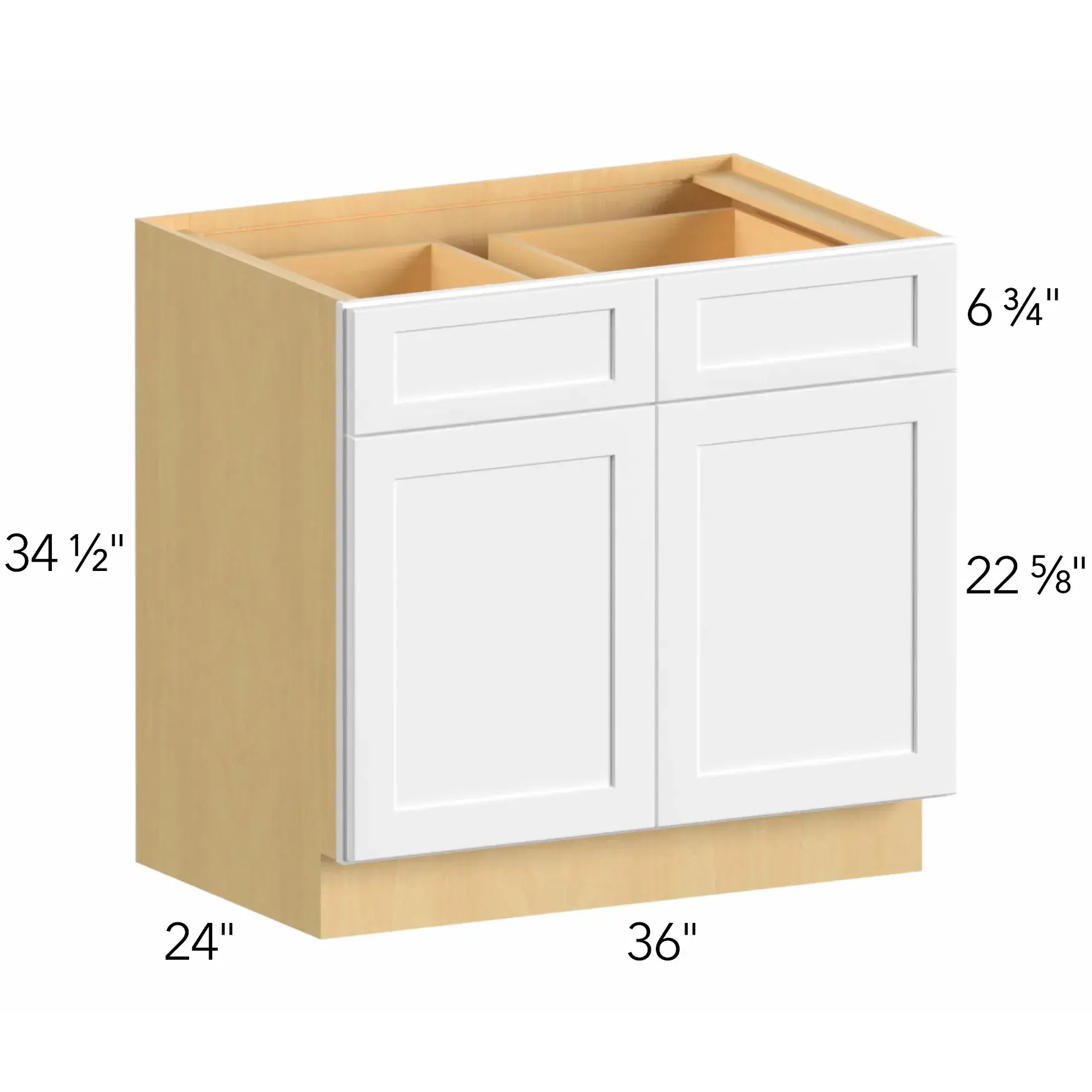Allure® Echo Dove 36"W x 34.5"H x 24"D Base Cabinet (B36)