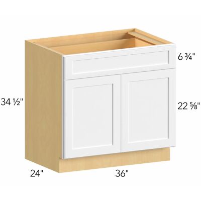 Allure® Echo Dove 36"W x 34.5"H x 24"D Base Cabinet (B36SDF)