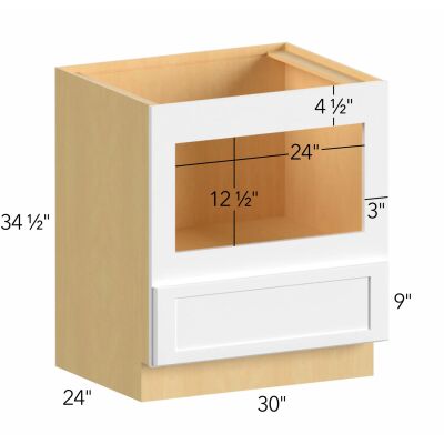 Allure® Echo Dove 30"W x 34.5"H x 24"D Microwave Base Cabinet (BMC30)