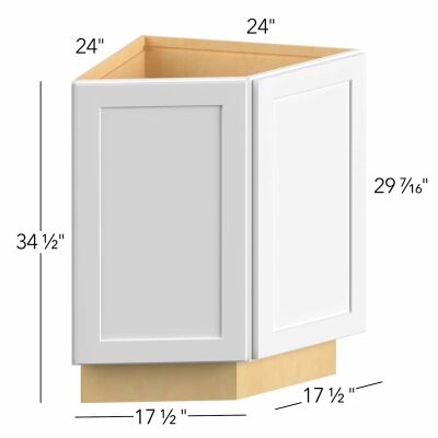 Allure® Galaxy Frost 24"W x 34.5"H x 24"D Specialty Base Cabinet (BRA24)