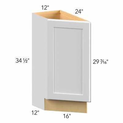 Allure® Echo Dove 12"W x 34.5"H x 24"D Blind Corner Cabinet (BTL12)
