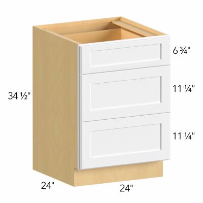 Allure® Echo Timber 24"W x 34.5"H x 24"D Drawer Base Cabinet (DB24)