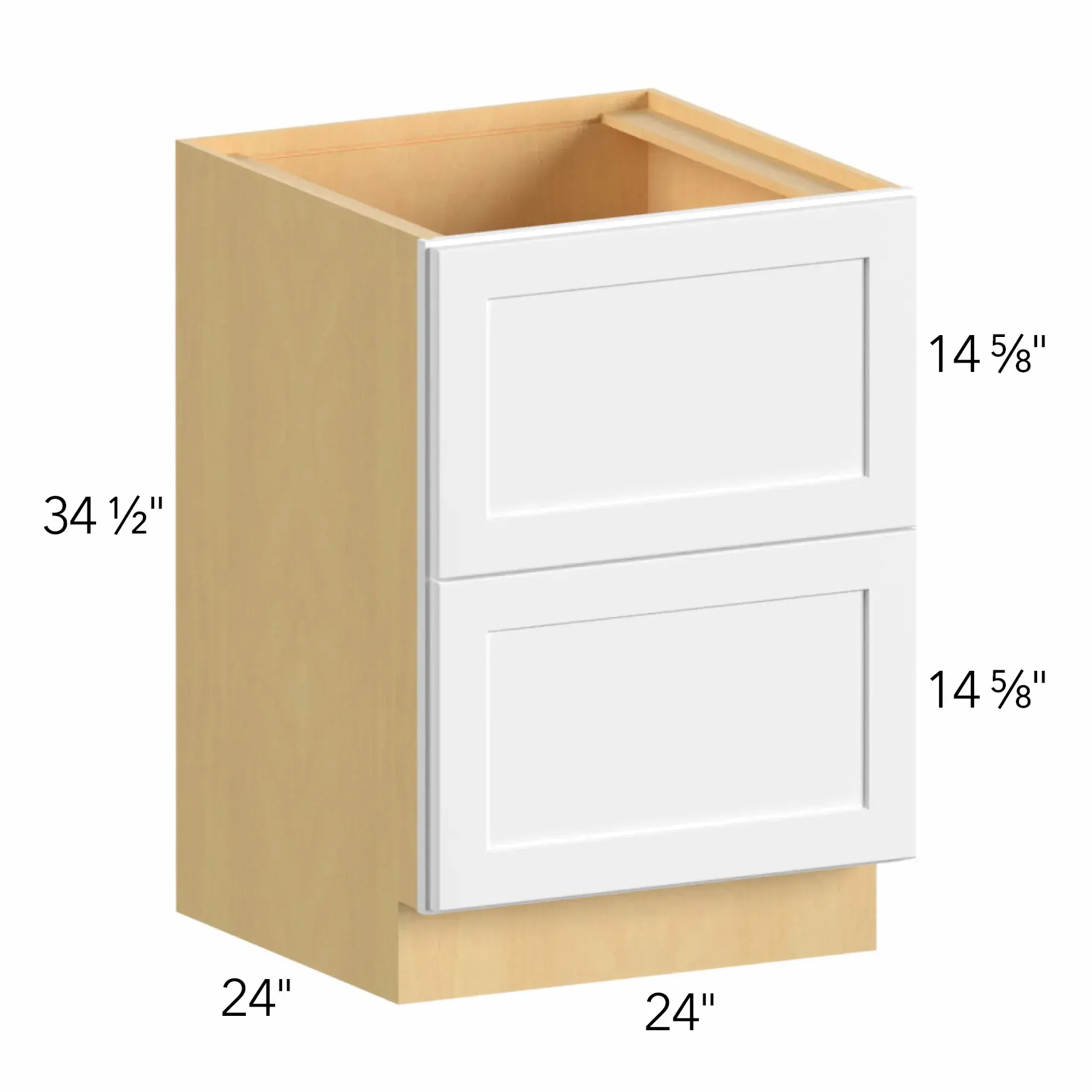 Allure® Echo Timber 24"W x 34.5"H x 24"D Drawer Base Cabinet (DB24-2)