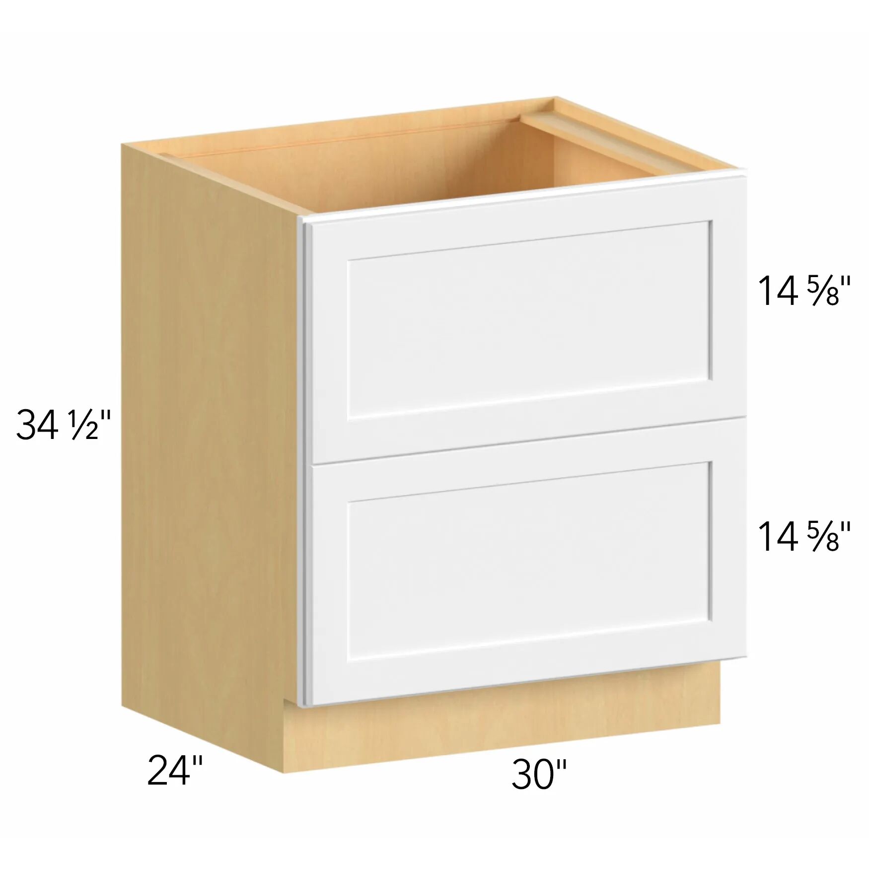 Allure® Echo Timber 30"W x 34.5"H x 24"D Drawer Base Cabinet (DB30-2)
