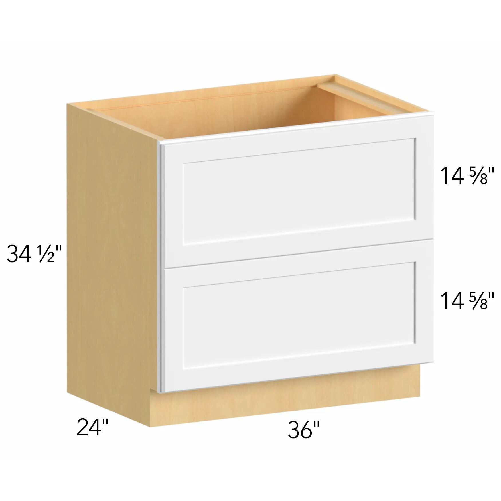 Allure® Echo Timber 36"W x 34.5"H x 24"D Drawer Base Cabinet (DB36-2)