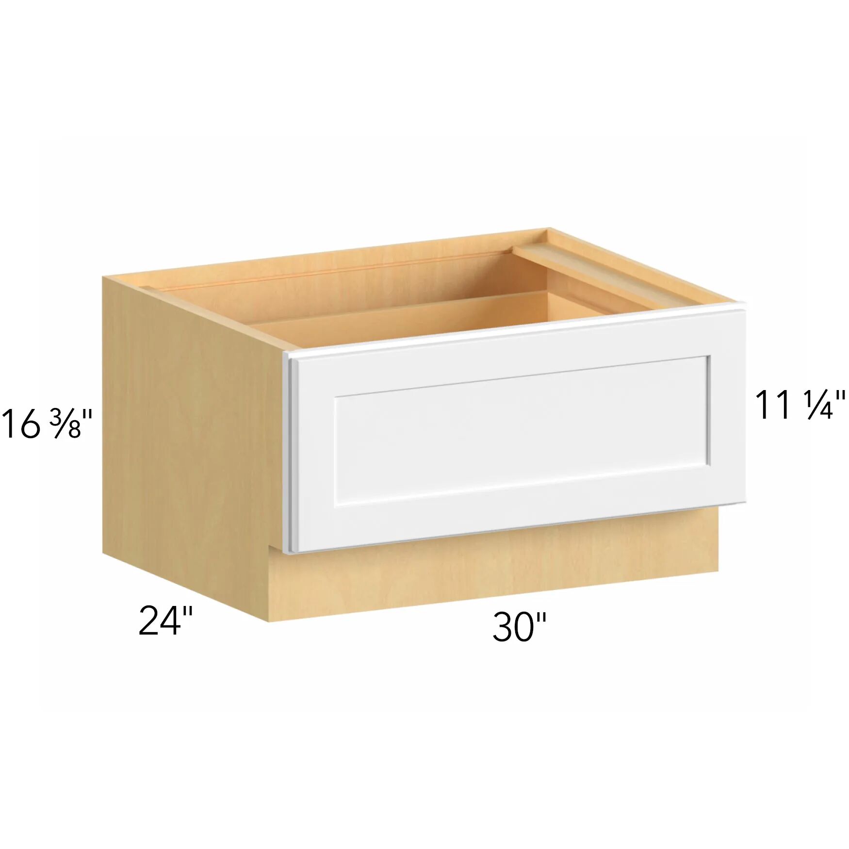 Allure® Echo Timber 30"W x 16.5"H x 24"D Drawer Base Cabinet (DBS30)