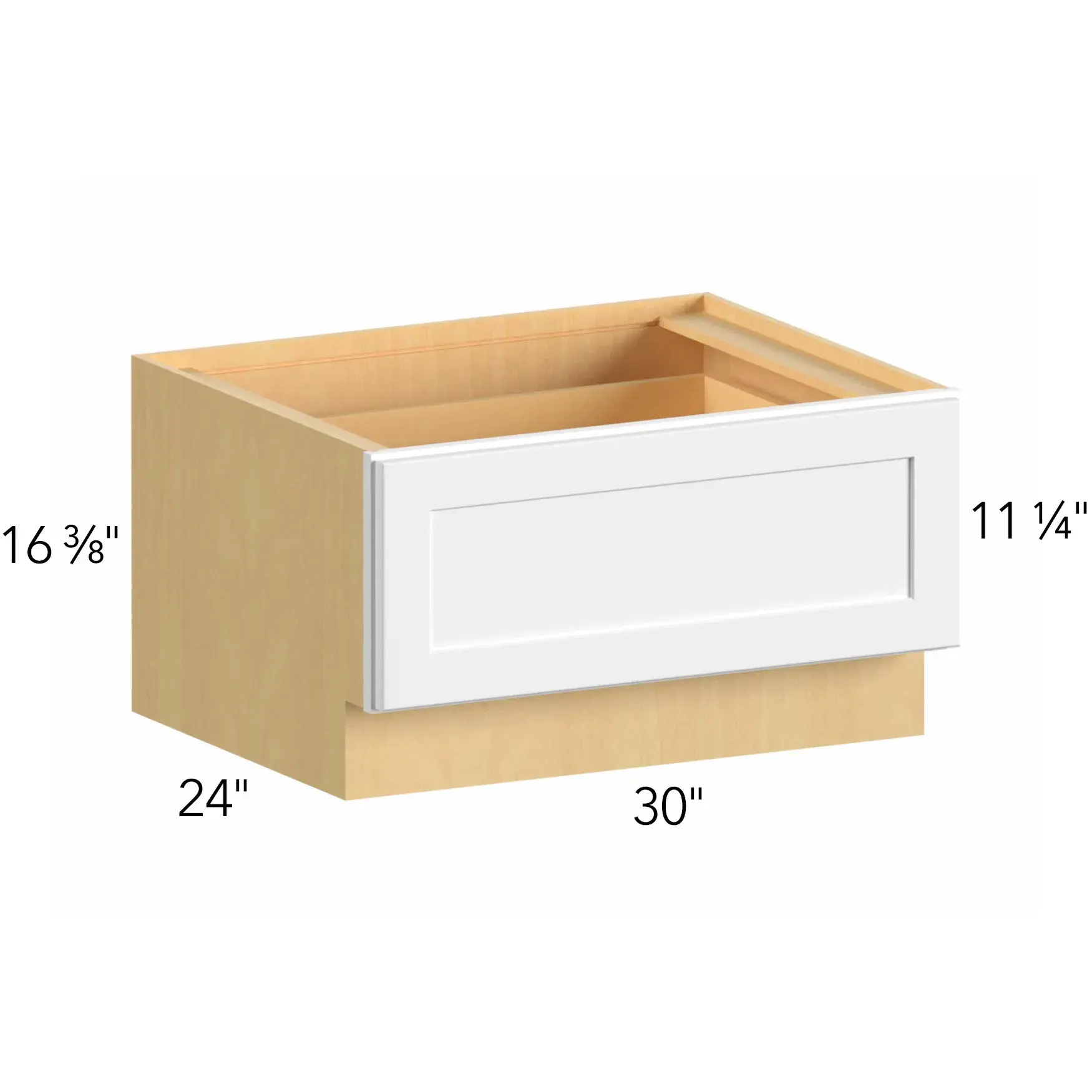 Allure® Echo Timber 30"W x 16.5"H x 24"D Drawer Base Cabinet (DBS30)