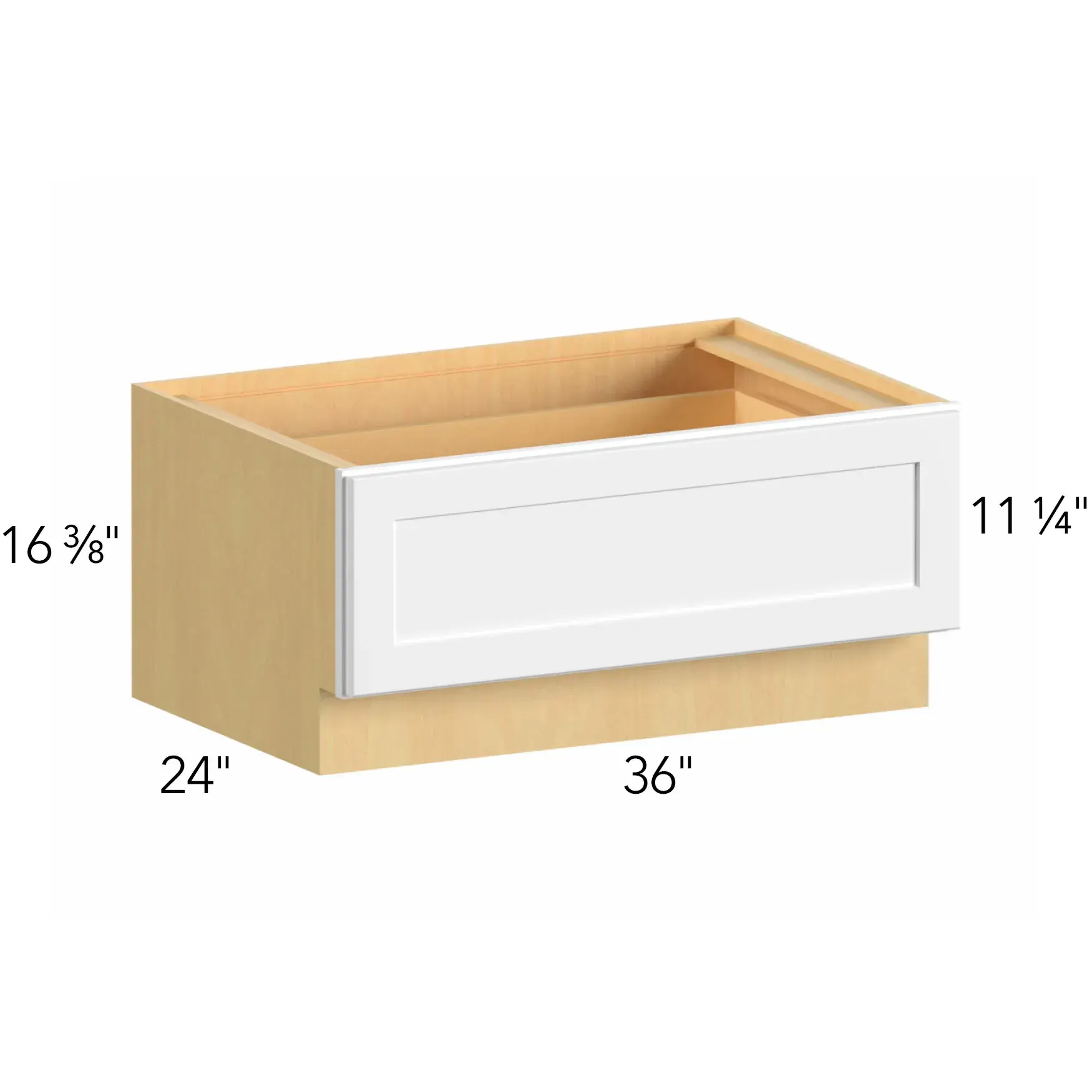 Allure® Echo Timber 36"W x 16.5"H x 24"D Drawer Base Cabinet (DBS36)