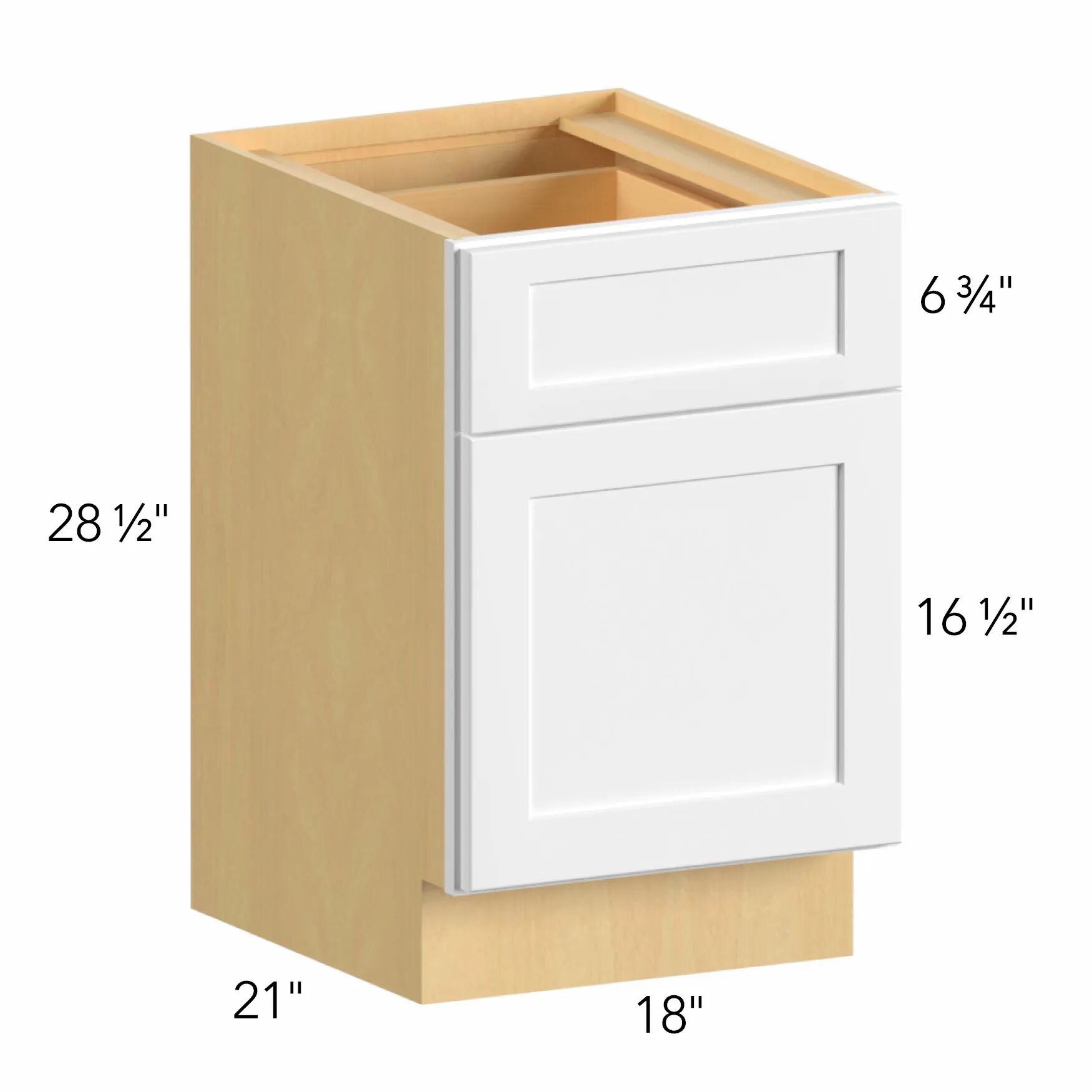 Allure® Echo Timber 18"W x 28.5"H x 21"D Specialty Base Cabinet (FD18)