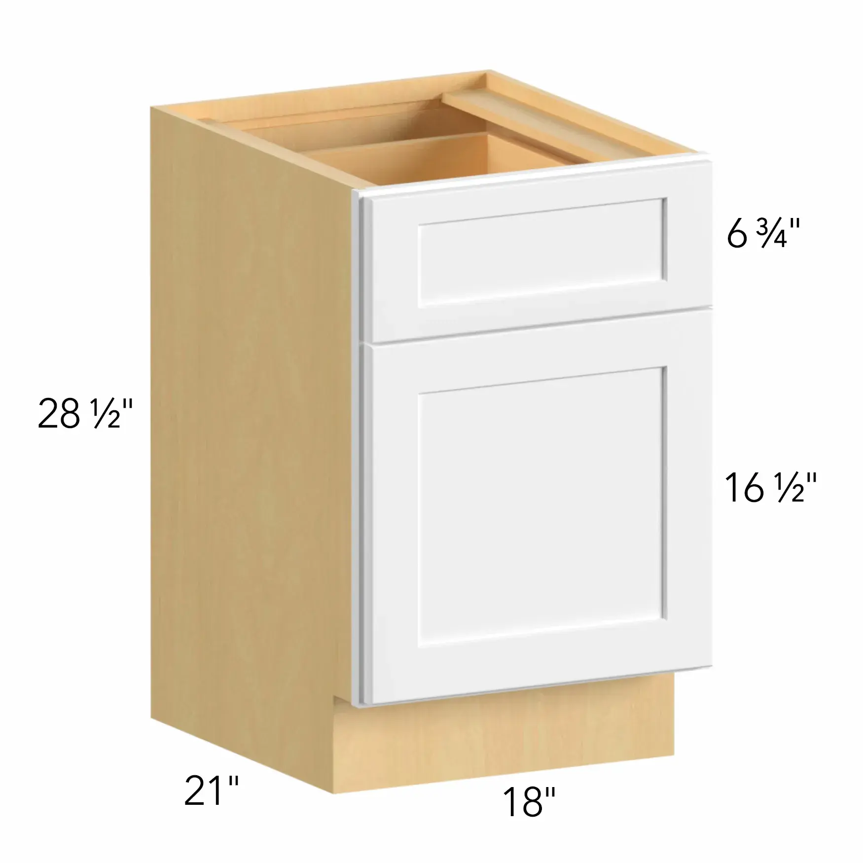 Allure® Echo Timber 18"W x 28.5"H x 21"D Specialty Base Cabinet (FD18)