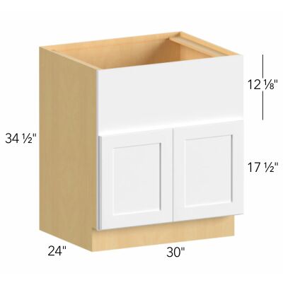 Allure® Luna Dove 30"W x 34.5"H x 24"D Specialty Base Cabinet (FS30)
