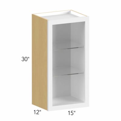 Allure® Echo Timber 15"W x 30"H x 12"D Wall Cabinet (Glass Ready) (NDW1530)
