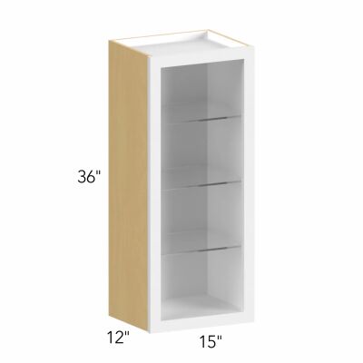 Allure® Echo Timber 15"W x 36"H x 12"D Wall Cabinet (Glass Ready) (NDW1536)