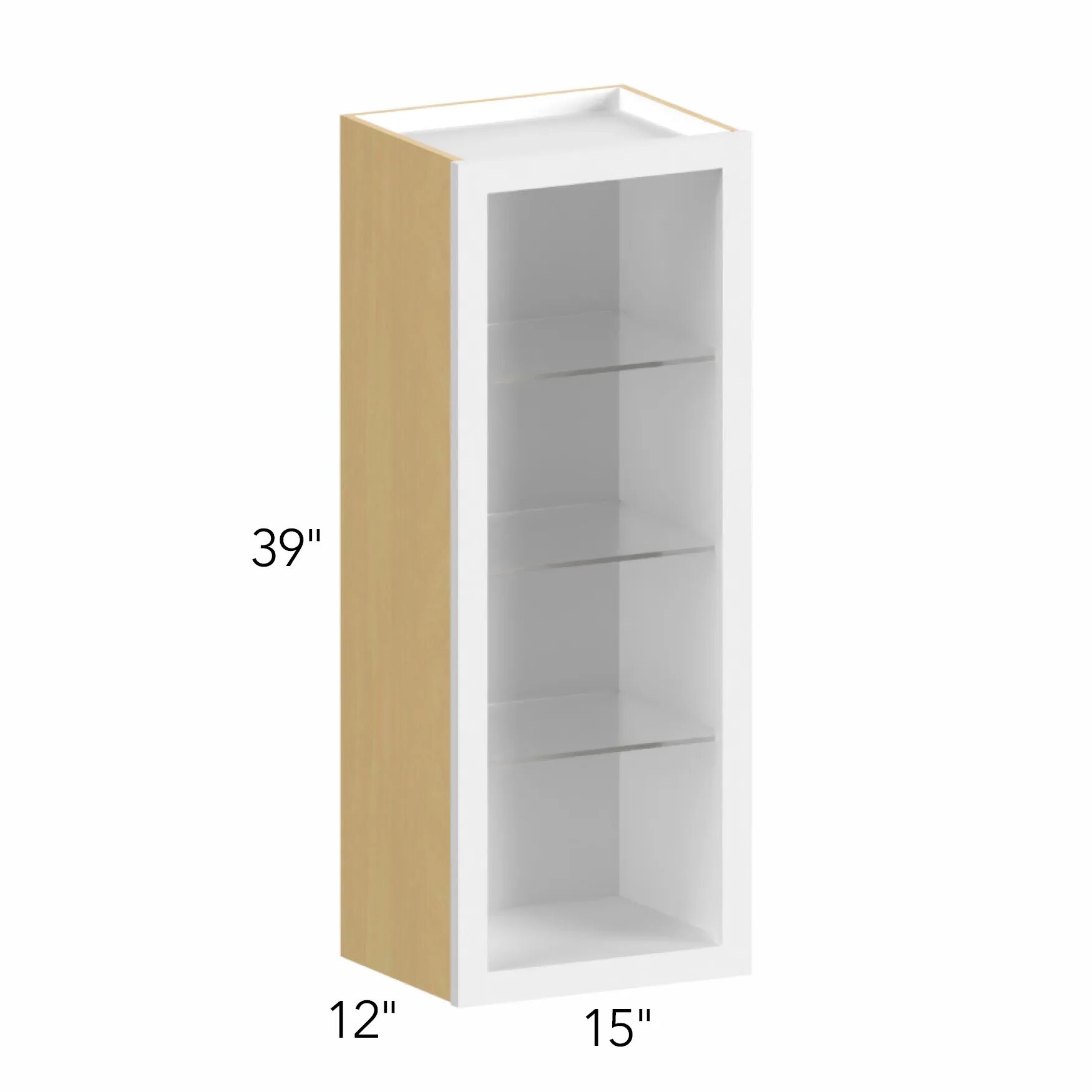 Allure® Galaxy Indigo 15"W x 39"H x 12"D Wall Cabinet (Glass Ready) (NDW1539)
