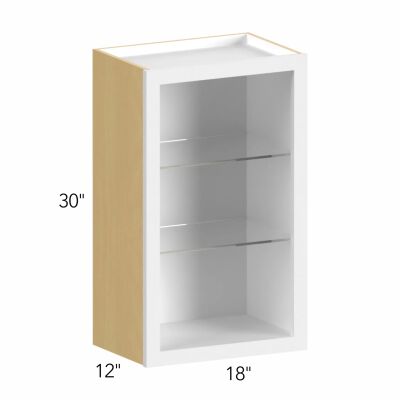 Allure® Echo Mocha 18"W x 30"H x 12"D Wall Cabinet (Glass Ready) (NDW1830)