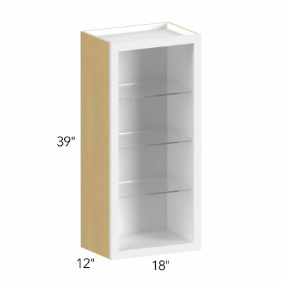 Allure® Galaxy Dove 18"W x 39"H x 12"D Wall Cabinet (Glass Ready) (NDW1839)