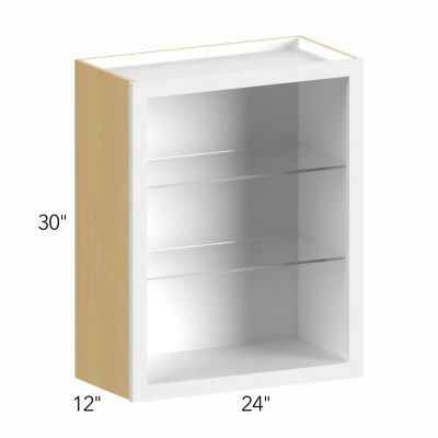 Allure® Echo Mocha 24"W x 30"H x 12"D Wall Cabinet (Glass Ready) (NDW2430)