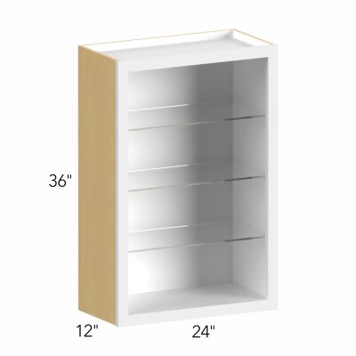 Allure® Echo Timber 24"W x 36"H x 12"D Wall Cabinet (Glass Ready) (NDW2436)