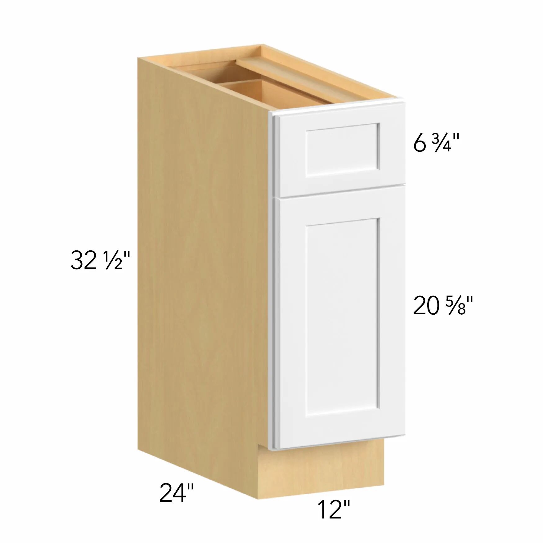 Allure® Galaxy Frost 12"W x 32.5"H x 24"D Base Cabinet (ADA-B12)