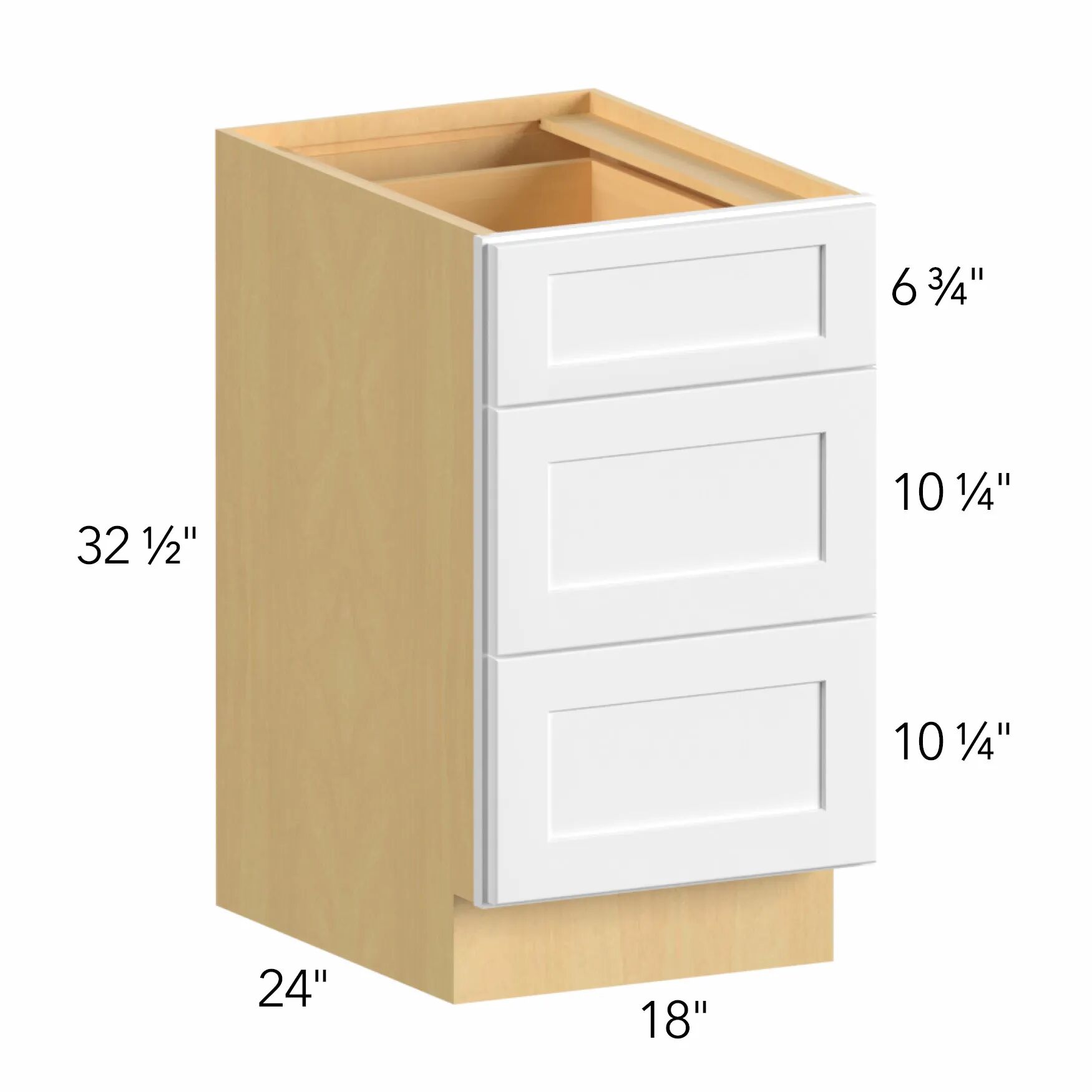 Allure® Galaxy Frost 18"W x 32.5"H x 24"D Drawer Base Cabinet (ADA-DB18)