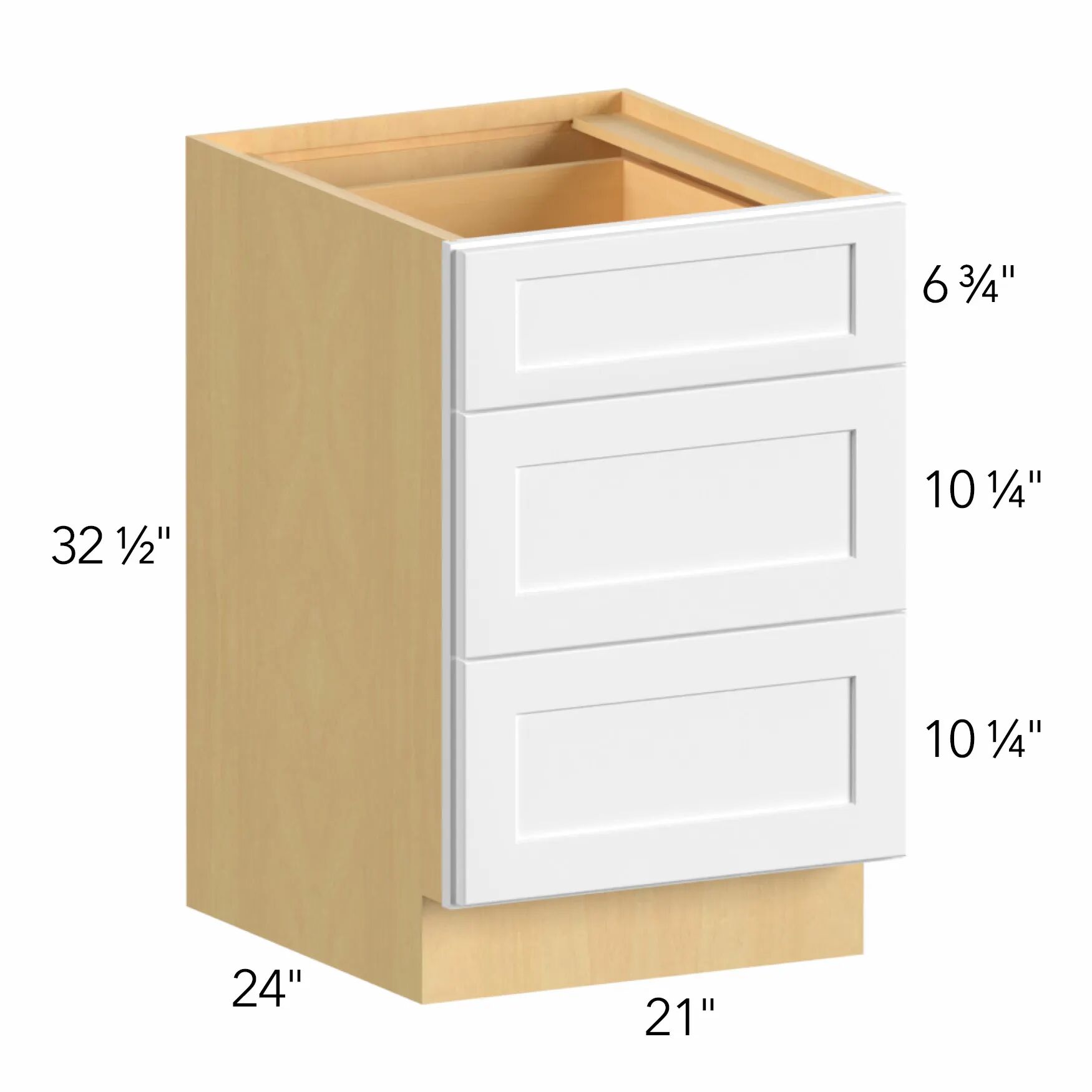Allure® Galaxy Frost 21"W x 32.5"H x 24"D Drawer Base Cabinet (ADA-DB21)
