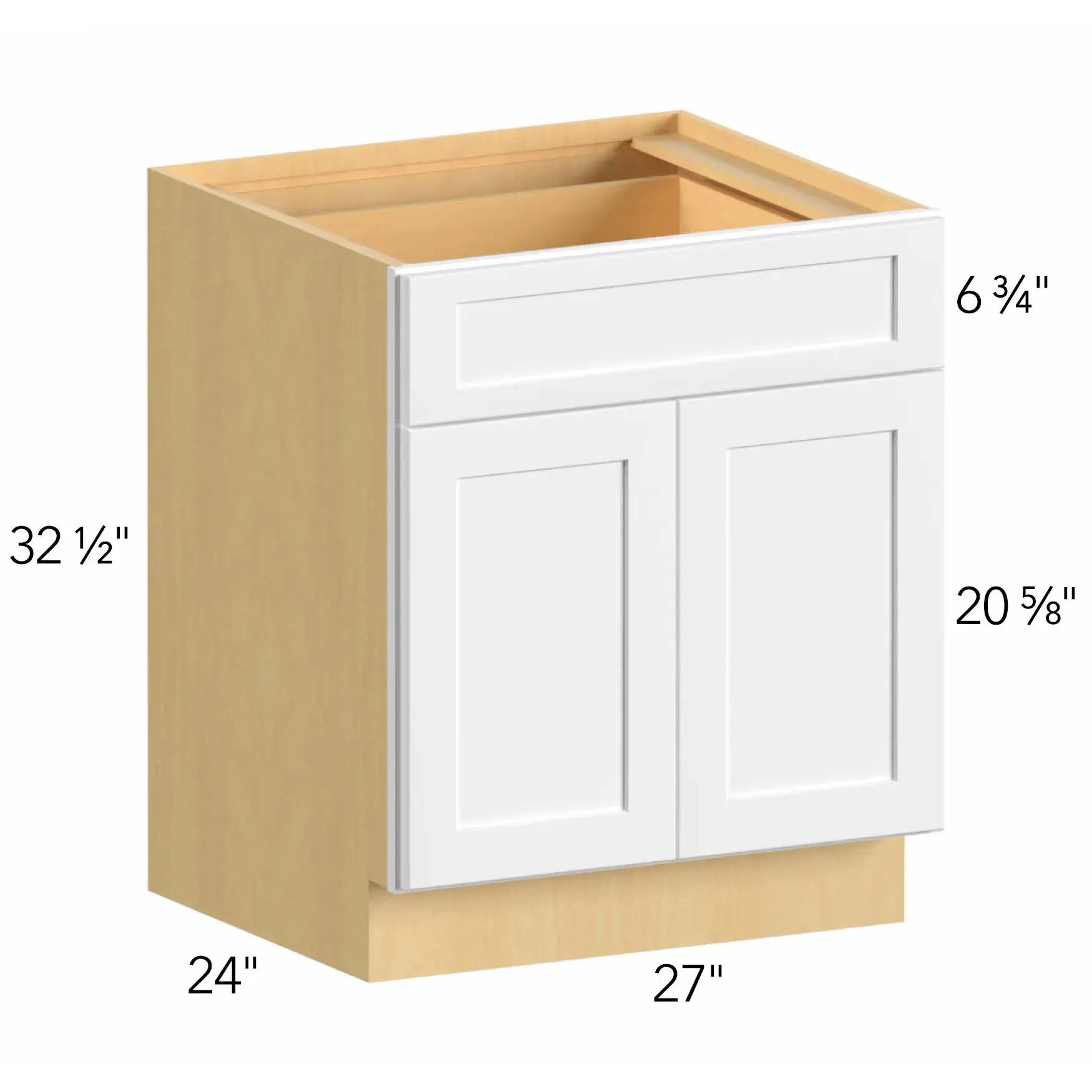 Allure® Galaxy Frost 27"W x 32.5"H x 24"D Base Cabinet (ADA-B27)