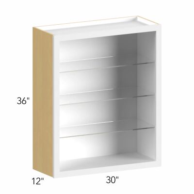 Allure® Echo Timber 30"W x 36"H x 12"D Wall Cabinet (Glass Ready) (NDW3036)