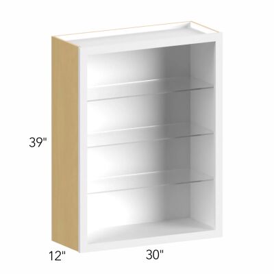 Allure® Galaxy Frost 30"W x 39"H x 12"D Wall Cabinet (Glass Ready) (NDW3039)