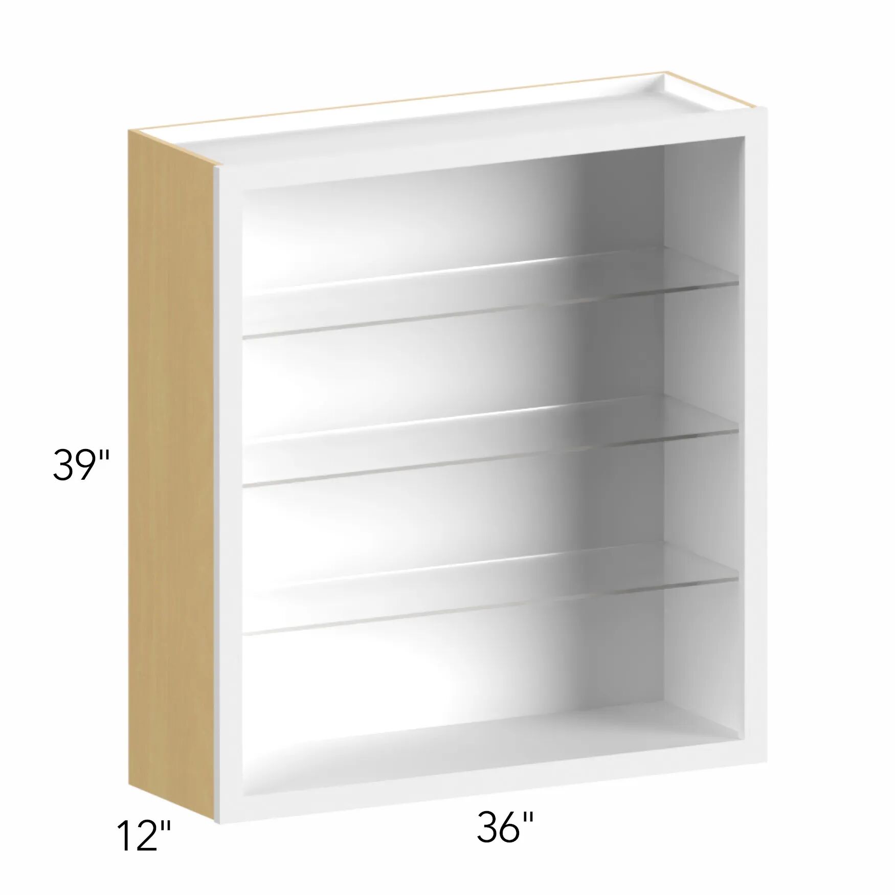 Allure® Galaxy Timber 36"W x 39"H x 12"D Wall Cabinet (Glass Ready) (NDW3639)