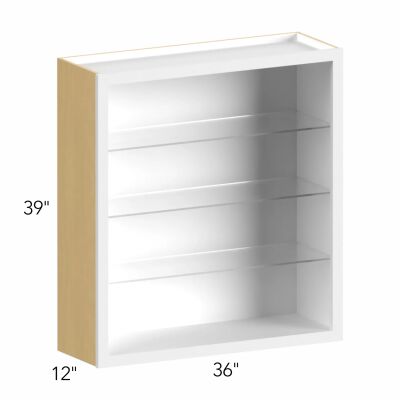 Allure® Galaxy Indigo 36"W x 39"H x 12"D Wall Cabinet (Glass Ready) (NDW3639)