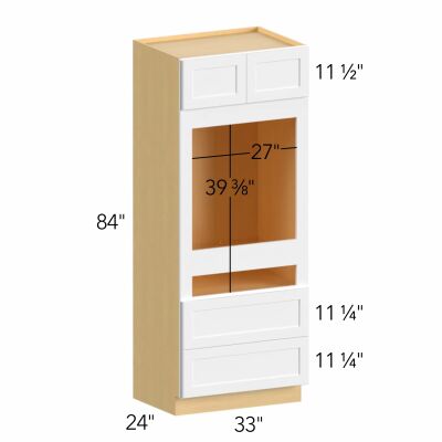 Allure® Echo Timber 33"W x 84"H x 24"D Oven Cabinet (OC3384C)