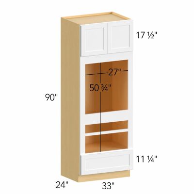 Allure® Echo Timber 33"W x 90"H x 24"D Oven Cabinet (OC3390D)