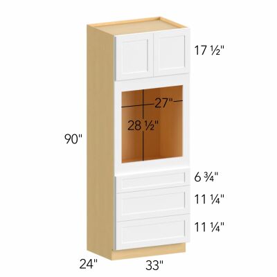 Allure® Echo Timber 33"W x 90"H x 24"D Oven Cabinet (OC3390S)