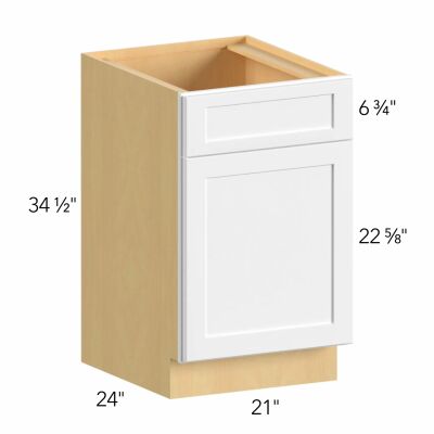 Allure® Echo Dove 21"W x 34.5"H x 24"D Sink Base Cabinet (SB21)