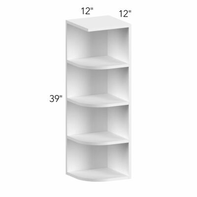 Allure® Galaxy Dove 12"W x 39"H x 12"D Wall Open End Cabinet (OE1239)