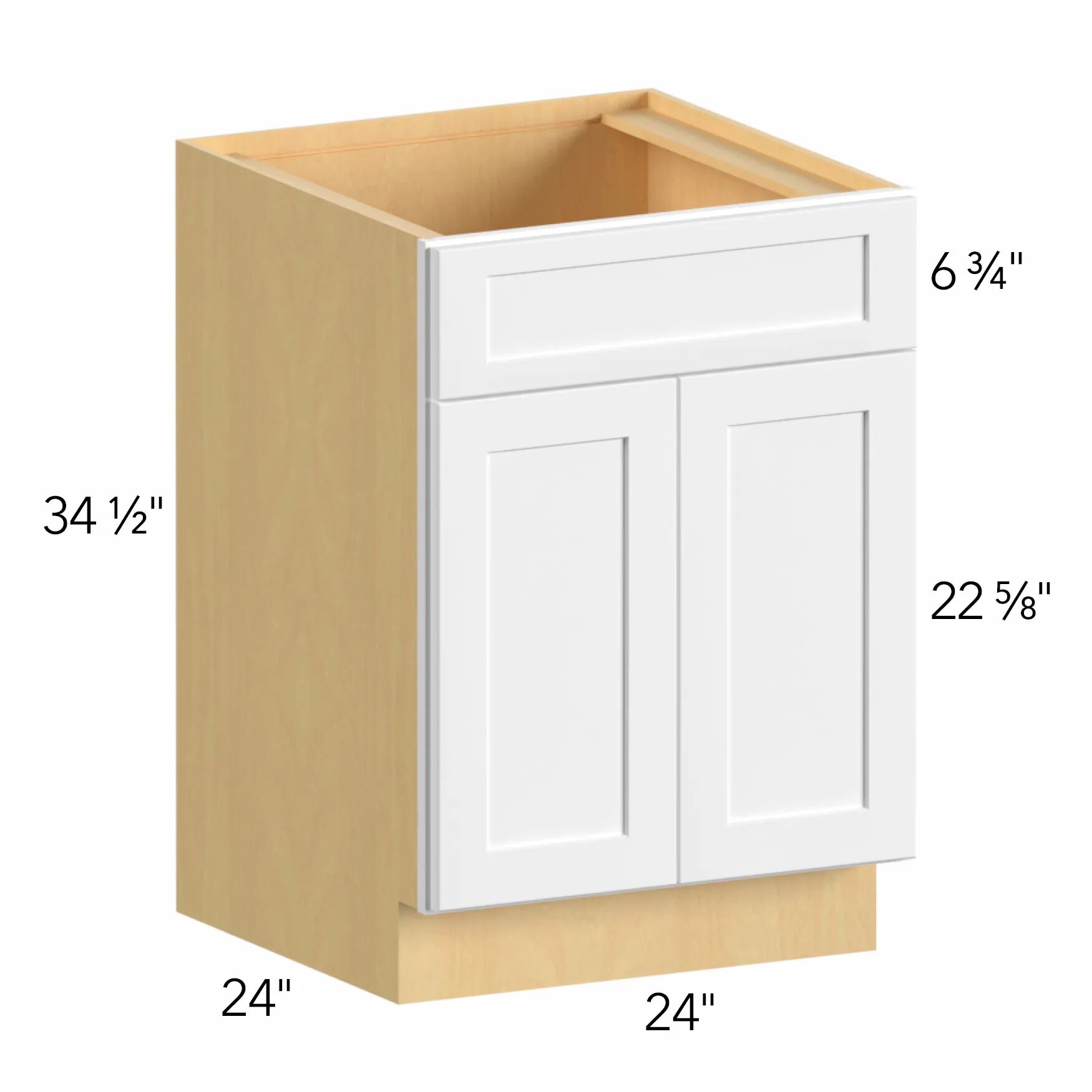 Allure® Echo Timber 24"W x 34.5"H x 24"D Sink Base Cabinet (SB24)
