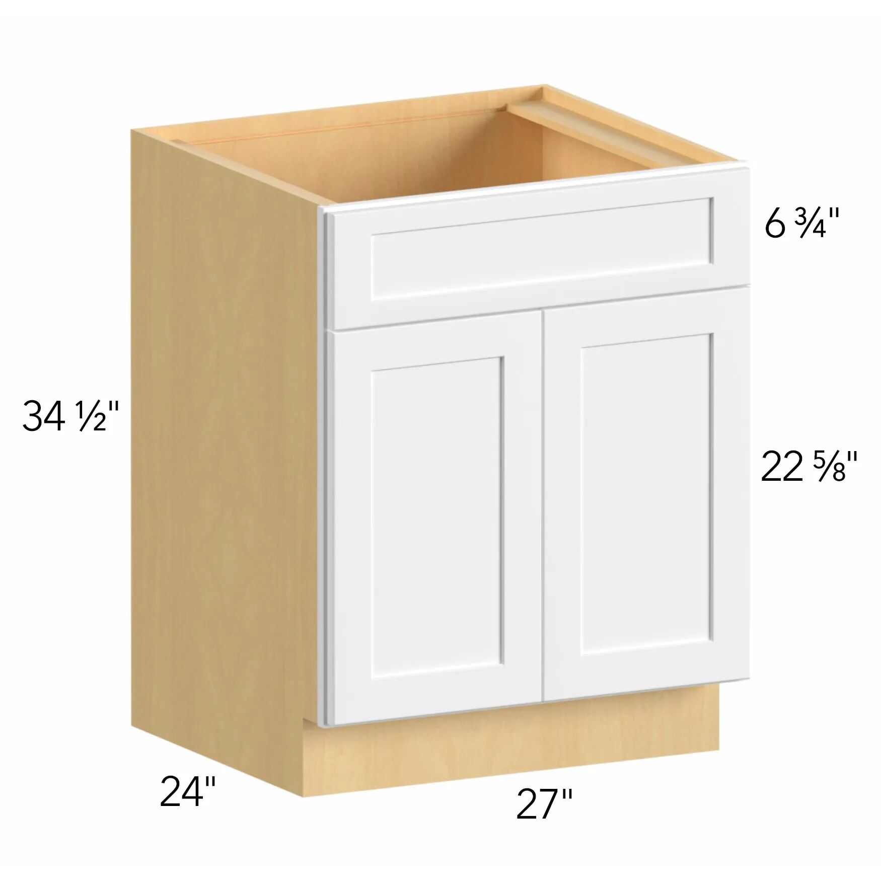 Allure® Echo Timber 27"W x 34.5"H x 24"D Sink Base Cabinet (SB27)