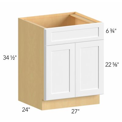 Allure® Echo Dove 27"W x 34.5"H x 24"D Sink Base Cabinet (SB27)