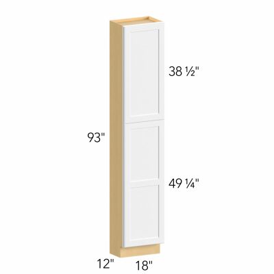 Allure® Galaxy Dove 18"W x 93"H x 12"D Tall Pantry Cabinet (TP181293)