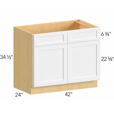 Allure® Echo Dove 42"W x 34.5"H x 24"D Sink Base Cabinet (SB42)