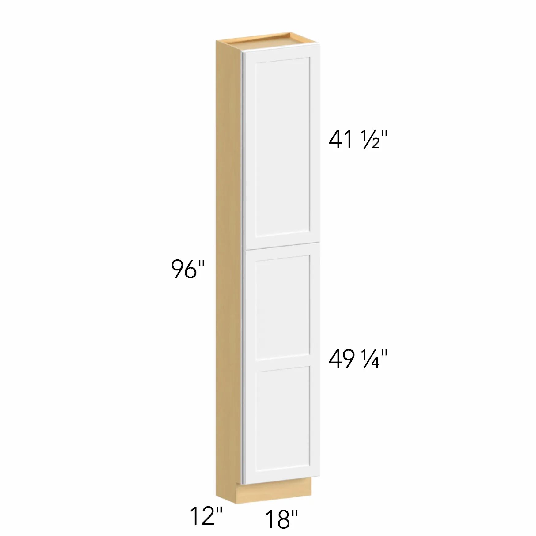 Allure® Echo Timber 18"W x 96"H x 12"D Tall Pantry Cabinet (TP181296)