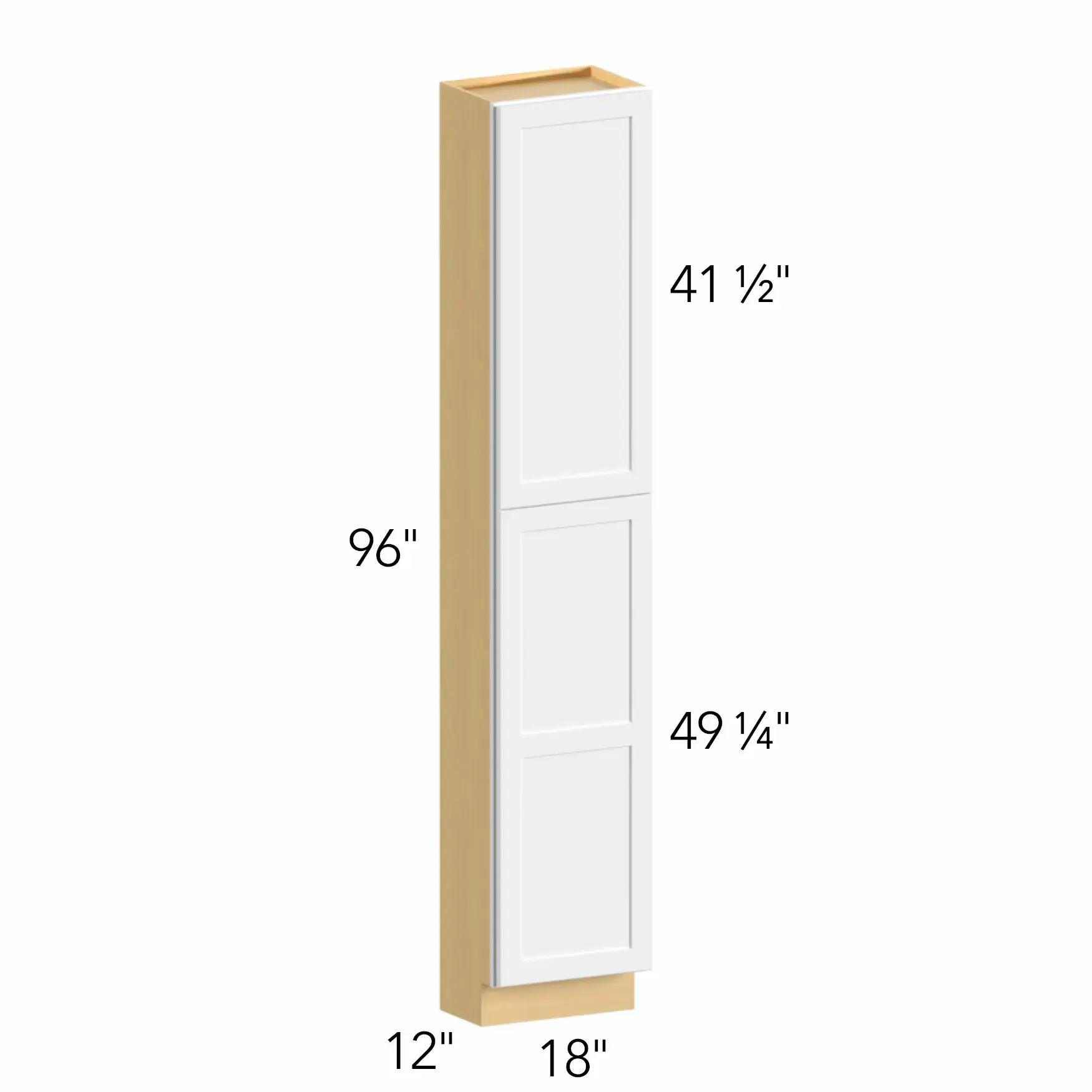 Allure® Echo Timber 18"W x 96"H x 12"D Tall Pantry Cabinet (TP181296)